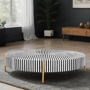 Handmade Modern Style <b>Rotatable</b> <b>Coffee</b> <b>Table</b> Elegant Bone Inlay Unique Home decor Furniture Hotel Living Room Furniture Deco - Product Image 4
