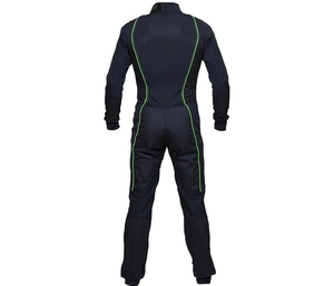 Traje de Buceo Negro Neón Verde con Cremallera, Mono de Manga Larga con Cuello Alto, Traje de Neopreno Cómodo para Deportes, Traje de Paracaidismo - Product Image 2