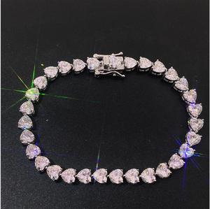 Nouveau design Bracelet tennis en moissanite couleur D taille VVS1 en argent sterling 925, style diamant, éblouissant - Product Image 1