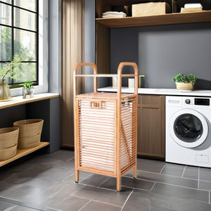 Nouvellement conçu moderne Rectangle support de rangement à linge bonne qualité multifonction pliable panier à linge organisateur poignées - Product Image 1