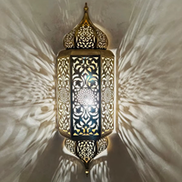 Applique Murale de Luxe Art Déco Faite à la Main en Fonte, pour Salon, Chambre, Mosquée, Hôtel - Idéale pour Mariage, Anniversaire, Pâques, Diwali