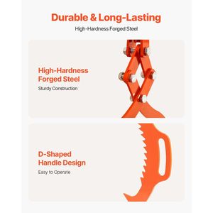 Pinze per Sollevamento Tronchi in Acciaio Resistente da 28 Pollici, Capacità 1100 LBS, Pinza Girevole per Tronchi Timber Eagle a 2 Artigli, Accessori per il Controllo del Carico - Product Image 5
