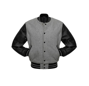 New Arrival Custom Made Best Selling Chenille Patches Varsity <b>Jacket</b> High Quality Wool Body <b>Leather</b> Sleeves Varsity <b>Jackets</b> - Product Image 5