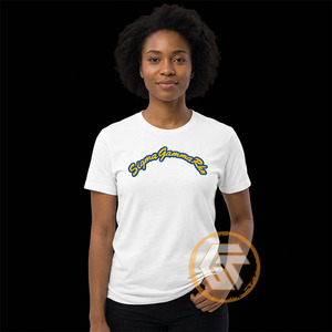 T-SHIRT GREEK TREASURES pour femme, col rond, décontracté, 100 % coton jersey, manches courtes, logo respirant, haute qualité - Product Image 3