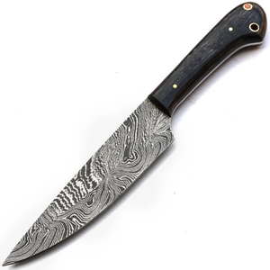 Handmade Damascus Steel Drop Point Kitchen <b>Knife</b> <b>Set</b> OEM Chef <b>Knife</b> with Wood Handle for Food Cutting - Product Image 4