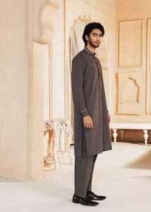 Costume élégant pour homme Salwar Kameez en deux pièces, vêtements traditionnels indiens et pakistanais en coton extensible, séchage rapide, toutes saisons - Product Image 2