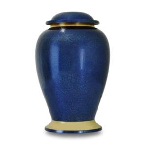 Urna Funeraria Azul Brillante, Recipiente para Cenizas, Recuerdo Funerario, Elegante, Duradero, de Primera Calidad, Recuerdo Espiritual - Product Image 1