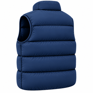 Custom Men Puffer Vest Sleeveless Winter Jacket Padded Bodywarmer Stand Collar Solid Color Custom Mens Puffer Vest <b>Waistcoat</b> - Product Image 4