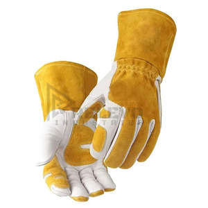 Guantes de Trabajo de Cuero Industriales Personalizados, Resistentes al Calor, para Soldadura, Seguridad en Fábrica, Construcción y Trabajo - Product Image 4
