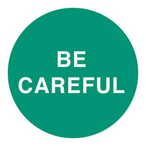 ป้ายเตือนความปลอดภัยแบบติดด้วยตนเอง Brady Be Careful Hard Hat Labels ทำจาก PVC ทนทาน สำหรับสถานที่อุตสาหกรรม - Product Image 3