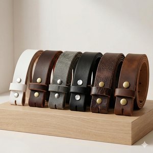 Ceinture Homme en Cuir Véritable de Qualité Supérieure, Épaisse et Souple, en Peau de Vache Authentique, Modèle LMB-0098O – Fournisseur en Gros - Product Image 5