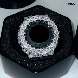 D'VINS Pass Diamond Tester Moissanite Thorn Watch Case Diamond Iced Bezel Silver Silverstone Handmade Luxury Accessories - Product Image 3