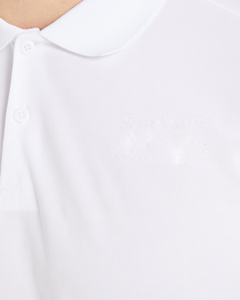 เสื้อโปโลผู้ชายสีกรมท่า ผ้าฝ้าย แขนสั้น ทรงปกติ สวมใส่สบาย สีพื้น ผ้าถัก ระบายอากาศได้ดี - Product Image 6