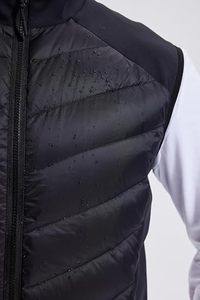 Gilet matelassé décontracté pour homme, col montant, fermeture éclair, sans manches, respirant, imperméable, en toile, pour l'hiver - Product Image 4