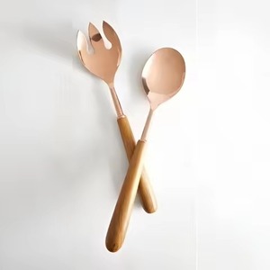 Professional <b>Buffet</b> Serving Spoon Fork Set Premium Stainless Steel Tableware - Product Image 3