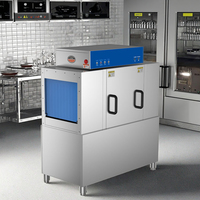Lave-vaisselle à convoyeur de type rack en acier inoxydable 304 pour la restauration, économique, pour la vaisselle de restaurant et de cuisine