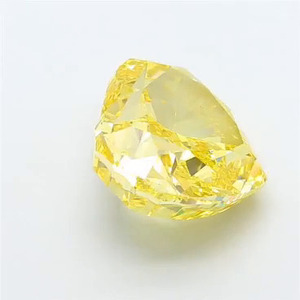 Diamant de laboratoire fantaisie jaune taille cœur, couleur vive, clarté VS VVS, CVD HPHT, certifié IGI, 3 carats - Product Image 3