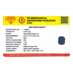Natural Blue Sapphire 4.39 Carat Certified Loose Gemstone Pear Cut Wholesale - Product Image 4