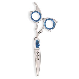 Ciseaux à cheveux professionnels en acier inoxydable, lame affûtée, manche long, pour droitiers, pour la coiffure - Product Image 1