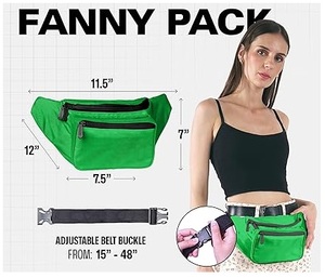 Bolsos cruzados tipo fanny pack con bolsillos con cremallera, impermeables, para viajes al aire libre, senderismo, riñoneras transpirables, bolsos deportivos de pecho. - Product Image 2
