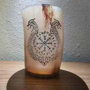 5 vasos de cuerno de buey con temática vikinga para bar, vasos de chupito modernos de cuerno, desechables, portátiles, para café/té, TIME LESS CRAFT - Product Image 2