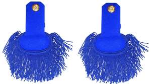 Epaulettes de marinero con base de alambre metálico, tela de fieltro negra, bordado hecho a mano, personalizables - Product Image 2