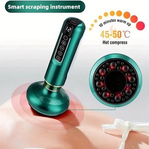 Pistola per Massaggi Ricaricabile Senza Fili con 12 Livelli di Intensità, Aspiratore Elettrico per Coppettazione e Raschietto Gua Sha, Regalo Perfetto per Halloween - Product Image 2