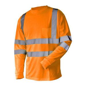 Camisa de Seguridad Reflectante de Alta Visibilidad, Unisex, Manga Larga, para Guardias de Seguridad, en Poliéster, Color Personalizable - Product Image 5