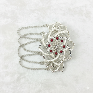 MOLL JEWELLERS Bijoux Vintage Plaqué Or Faits Main Écologiques Étanche Élégants Tendance Mini Fleurs Coquillages Animaux Strass 15cm - Product Image 1