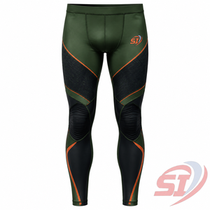Leggings de Compresión para Hombre, Diseño Personalizado con Estampado Vectorial, para Gimnasio, Running y Entrenamiento, Secado Rápido, Transpirables, OEM, Venta al Por Mayor, Forest Ember - Product Image 1