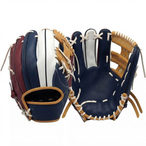 Hand Crafted Leather <b>Baseball</b> Fielding Gloves Comfortable Palm Pocket For Youth Adult <b>Baseball</b> Practice - Product Image 1