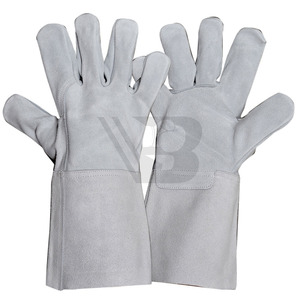 Latest Design Premium Customized Leather Welding <b>Gloves</b> Wholesale Anti-Slip Function Work <b>Gloves</b> Nylon Lining Custom Color - Product Image 4