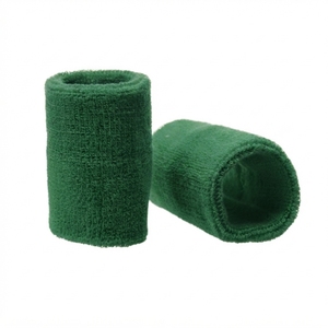 Bandeau de sport personnalisé en tissu éponge, absorbant et doux, en polyester et coton, fin et écologique, pour la gym, le tennis, la course et l'entraînement - Product Image 2
