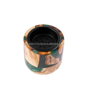 Elegante Quemador de Incienso de Madera y Resina Moderna, Porta Incienso Premium para Decoración del Hogar, Ambiente de Spa y Embalaje de Regalo Festivo - Product Image 2