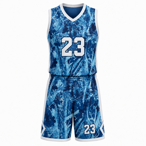 Ensemble d'uniformes de basketball réversibles en gros, maillots et shorts de basketball personnalisés avec logo pour hommes, jeunes, équipes scolaires et clubs - Product Image 3