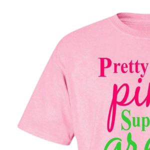 Camiseta Pretty in Pink Green, color rosa claro, algodón premium, cuello redondo, manga corta, camiseta gráfica de moda - Product Image 2