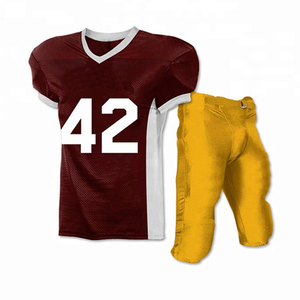 Uniforme de Fútbol Americano Personalizado al por Mayor para Adultos, Impresión Digital, Transpirable, de Poliéster, para Práctica - Product Image 3