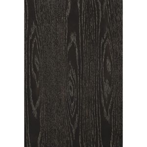 Comò moderno da 1 pezzo a 6 cassetti con scanalature e ritagli in argento per mobili in legno contemporaneo con finitura in ebano - Product Image 4