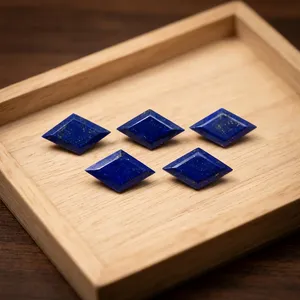 Premium AAA Natural <b>Lapis</b> <b>Lazuli</b> Gemstone 13x20.50mm Diamond Shape Plain Cut Blue Certified Loose Jewelry Gem - Product Image 6