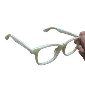 Lunettes de vue corne du citrouille naturelle de bœuf pour hommes et femmes, verres optiques, vente en gros, Collection Vintage, 100% naturel, en stock - Product Image 2