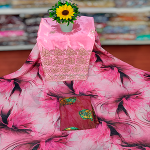 VIP tejido Jacquard Slub Floral oro conjunto somalí mujeres gasa ligera para algodón Franshawi Garbasar Gorgura vestido - Product Image 3