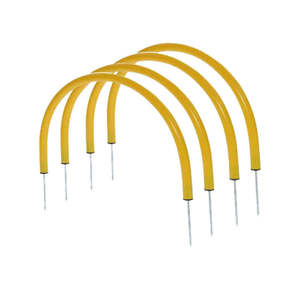 Kit d'arches de passe de football robustes et personnalisables pour l'agilité en extérieur, avec piquets de sol, en PVC et métal, pour l'entraînement de vitesse - Product Image 1