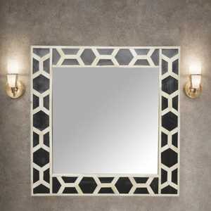 Art Deco <b>Rectangle</b> <b>Wall</b> <b>Mirror</b> With Geometric Bone Inlay Design Handmade Wood Frame Decorative Home Accent <b>mirror</b> Customized - Product Image 6