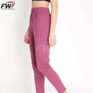 Pantalon de jogging ample taille haute en molleton doublé pour femme, grande taille, personnalisé, style sarouel, haute qualité - Product Image 4