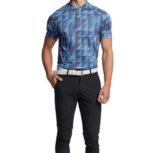High Quality Light <b>Weight</b> 100% Cotton Sublimation Men's T-shirts Custom <b>Blank</b> Men Turn Down Collar Printed Polo Shirts - Product Image 1