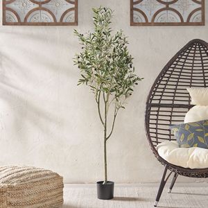 71-Inch Artificial Olive <b>Tree</b> for Home Bedroom or Living Room Durable and Elegant Artificial <b>Tree</b> Plants - Product Image 1