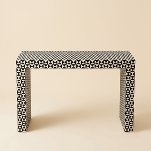 Mesa Consola con Incrustaciones de Hueso, Estilo Marroquí, Mueble Decorativo para Entrada o Pasillo, Interior Moderno y Lujoso - Product Image 1