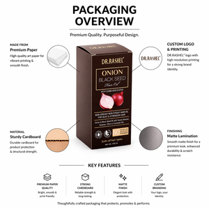 Caja de Empaque para Bálsamo Cosmético con Impresión Personalizada |   Fabricante de cajas de papel promocionales de la India para productos de cuidado de la piel y el cabello - Product Image 5