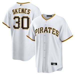 Maillot de baseball respirant en polyester pour adulte, uniforme bleu à rayures fines pour homme - Product Image 2