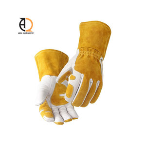 ถุงมือเชื่อมโลหะ ถุงมือหนังนิรภัยสำหรับงานอุตสาหกรรม ทนความร้อน - Product Image 2